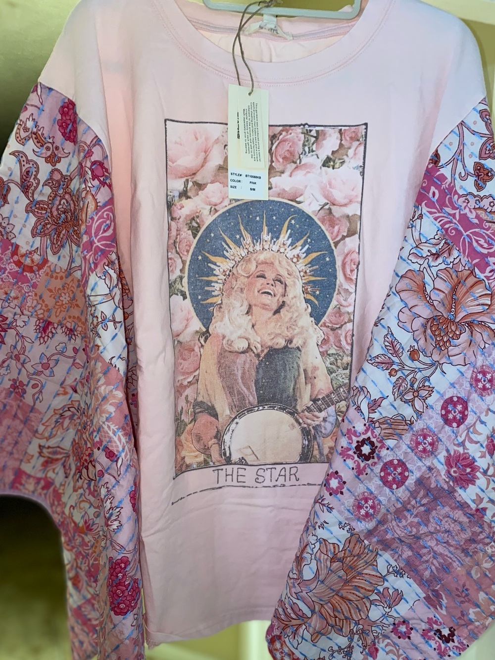 DOLLY “The Star” NWT Kantha Sleeved Oversized Poncho/Tunic- Incredible details!
